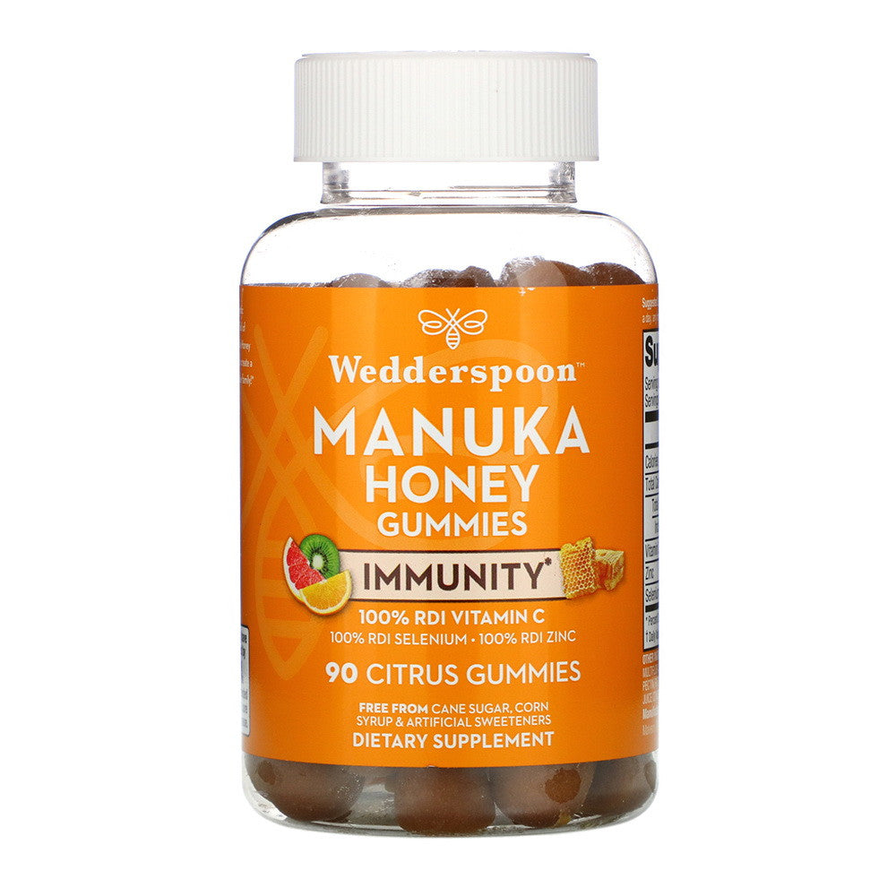 Wedderspoon Citrus Manuka Honey Immunity Gummies, 90 Ea